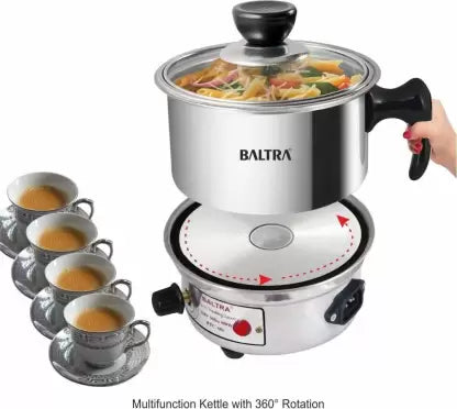 Baltra Glare BTC - 101 Travel Cooker (0.5 L, Silver) Baltra Glare BTC - 101 Travel Cooker (0.5 L, Silver)